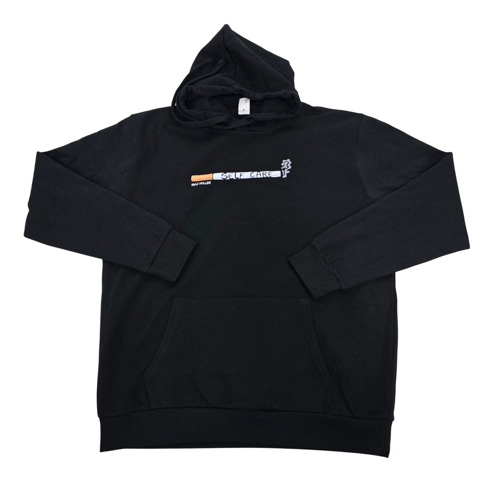 Mac Miller Self Care Hoodie Black Size Large EUC No Tags